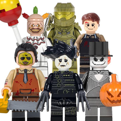 Custom Horror Minifigures, Series 2 Horror Movie Horror Characters Minifigures, Twisty , Leather Face, Jack & more