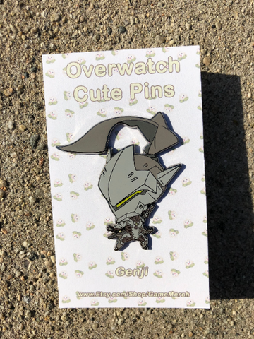 Blizzard Overwatch Genji Cute Spray High Quality Hard Enamel Pin